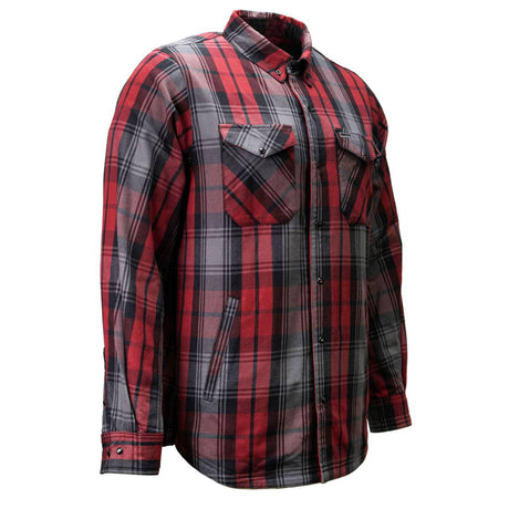 MMCC Men's Ricochet Reversible Flannel Shirt - 100% Cotton Snap Front Plaid w/ Chest and Hand Pockets - MNG11803