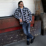 Milwaukee Leather Men's Heavy-Duty Checkered Flannel Riding Shirt - Warm Lined - Zippered Hand Pockets - MPM1638