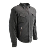 Men's "Splitline - Phantom" Black/Gray Armored Flannel Shirt - MPM1670