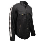 Men's "Splitline - Tundra" Black/White Armored Flannel Shirt - MPM1673