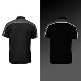 Milwaukee Motorcycle Clothing Co. Men’s Blk/Grey Mechanic Work Shirt – w / Reflective Strip, Rider‑Built MDM11601