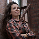 Milwaukee Leather MNG21607 Women's Casual Red and Black Long Sleeve Cotton Casual Flannel Shirt