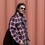 Milwaukee Leather Men's Heavy-Duty Checkered Flannel Riding Shirt - Warm Lined - Zippered Hand Pockets - MPM1637