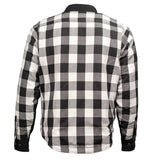 Men's "Splitline - Tundra" Black/White Armored Flannel Shirt - MPM1673