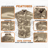 Milwaukee Leather DM4009 Men's Sand Lightweight Denim Shirt with with Frayed Cut Off Sleeveless Look