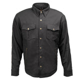 Men's "Splitline - Tundra" Black/White Armored Flannel Shirt - MPM1673