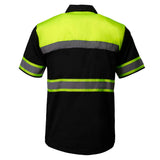 Men’s Safeway Green/Black Mechanic Rider Ready Shirt w/ Reflective Strip - MDM11613