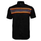 Men's Petrol Classic Mechanic Button Up Shirt - Dual Chest Pockets - Microfiber Panel - Rider Ready - MMC16006