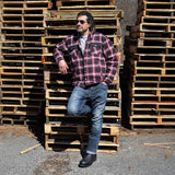 Milwaukee Leather Men's Heavy-Duty Checkered Flannel Riding Shirt - Warm Lined - Zippered Hand Pockets - MPM1637