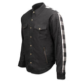 Men's "Splitline - Tundra" Black/White Armored Flannel Shirt - MPM1673