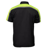 Milwaukee Motorcycle Clothing Co. Men’s Blk/Green Mechanic Work Shirt – w / Reflective Strip, Rider‑Built MDM11604