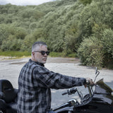 Milwaukee Leather MPM1630 Men's Plaid Flannel Biker Shirt w/ CE Armor - Reinforced w/ Aramid Fibers