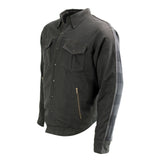 Men's "Splitline - Phantom" Black/Gray Armored Flannel Shirt - MPM1670