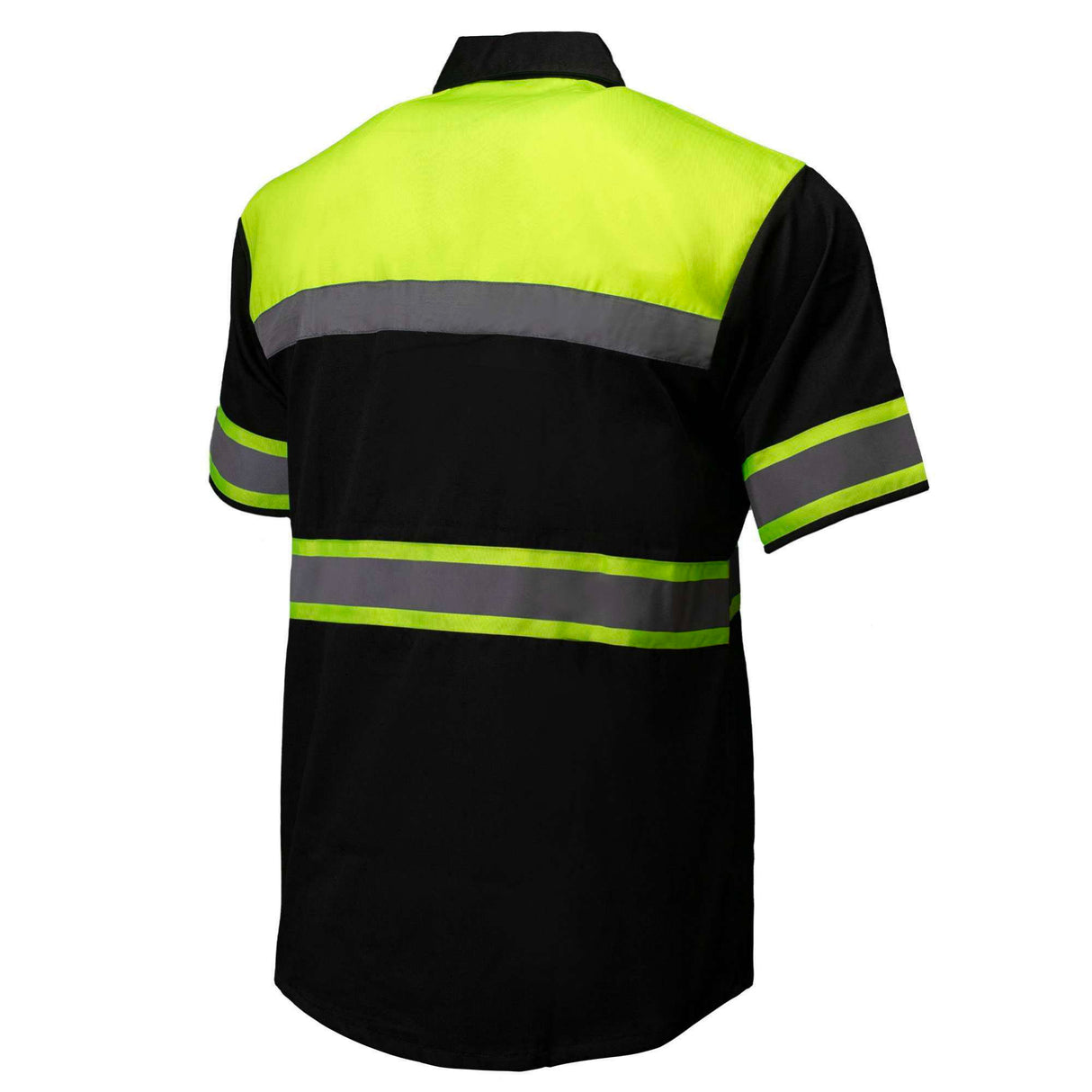 Men’s Safeway Green/Black Mechanic Rider Ready Shirt w/ Reflective Strip - MDM11613