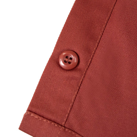 MMCC Men's Orange Super Duty Classic Mechanic Button Up Shirt - 2 Chest Pockets - Microfiber Panel - MDM11627