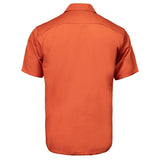 Milwaukee Leather MDM11686 Men’s OrangeButton-Up Heavy-Duty Work Shirt - Classic Mechanic Shirt w/ Pockets