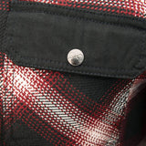 Milwaukee Leather Men's Heavy-Duty Checkered Flannel Riding Shirt - Warm Lined - Zippered Hand Pockets - MPM1637