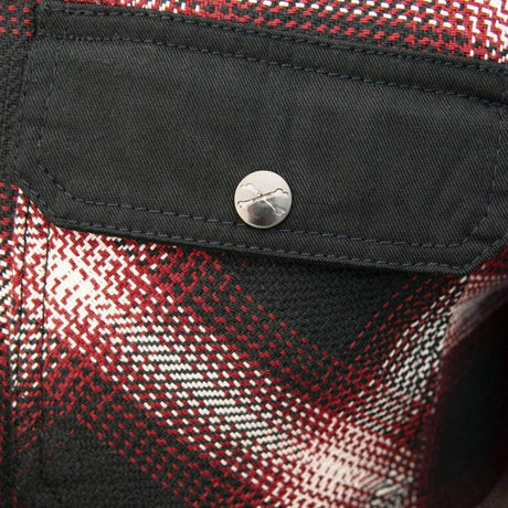 Milwaukee Leather Men's Heavy-Duty Checkered Flannel Riding Shirt - Warm Lined - Zippered Hand Pockets - MPM1637