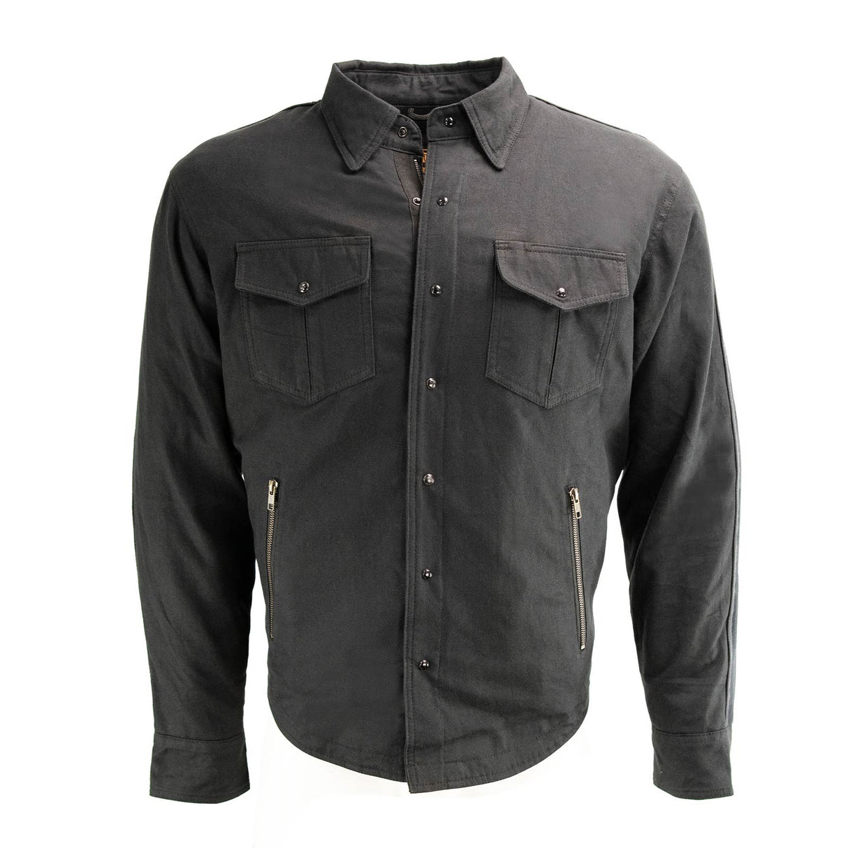 Men's "Splitline - Phantom" Black/Gray Armored Flannel Shirt - MPM1670