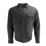 Men's "Splitline - Phantom" Black/Gray Armored Flannel Shirt - MPM1670
