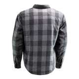 Men's "Splitline - Phantom" Black/Gray Armored Flannel Shirt - MPM1670
