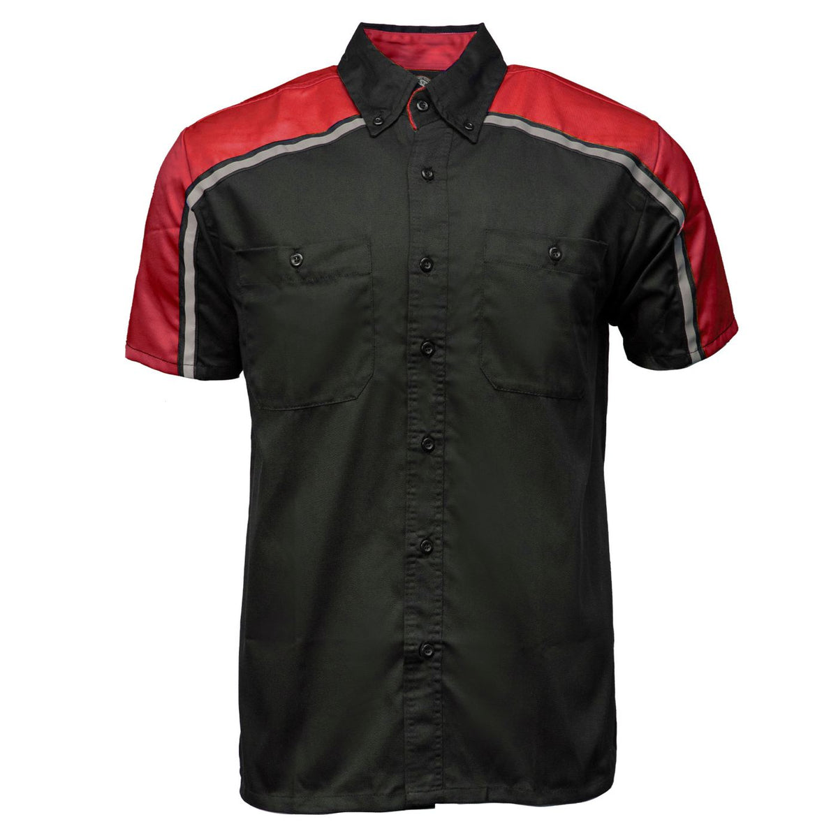 Men's Delco Black/Red Mechanic Work Shop Shirt - MDM11606