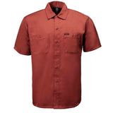 Men's Orange Super Duty Classic Mechanic Button Up Shirt - 2 Chest Pockets - Microfiber Panel - MDM11627