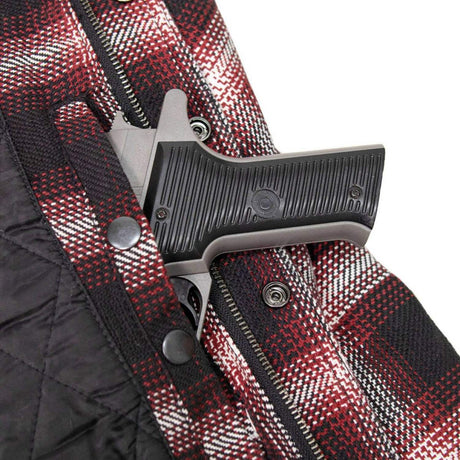 Milwaukee Leather Men's Heavy-Duty Checkered Flannel Riding Shirt - Warm Lined - Zippered Hand Pockets - MPM1637