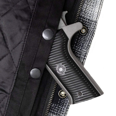 Milwaukee Leather Men's Heavy-Duty Checkered Flannel Riding Shirt - Warm Lined - Zippered Hand Pockets - MPM1638