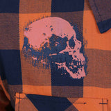 Hot Leathers FLM2108 Men's Ancient Skull Flannel Long Sleeve Shirt