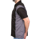 Hot Leathers GMM1002 Men's Mechanics 2-Tone Button Up Heavy-Duty Mechanic Work Shirt