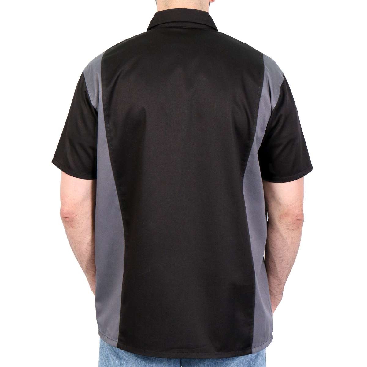 Hot Leathers GMM1002 Men's Mechanics 2-Tone Button Up Heavy-Duty Mechanic Work Shirt