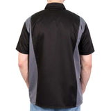 Hot Leathers GMM1002 Men's Mechanics 2-Tone Button Up Heavy-Duty Mechanic Work Shirt