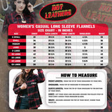 Hot Leathers FLL3006 Ladies 'Voodoo' Flannel Long Sleeve Shirt
