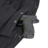 Hot Leathers JKM3009 Men's Classic Black Denim Flannel Motorcycle Shirt-Jacket w/ CE Armor Protection