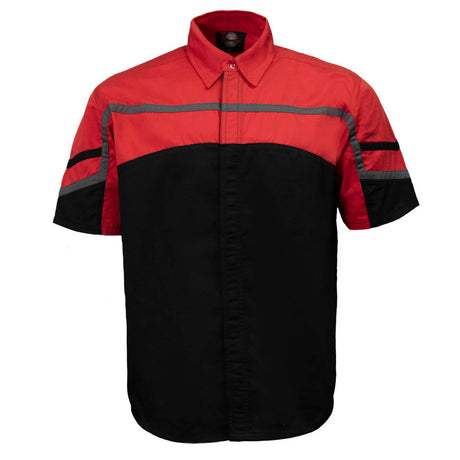 Men’s "Torque Shift" Multi-Color Work Shop Shirt - Reflective Rider Workwear Shirt - MDM11617