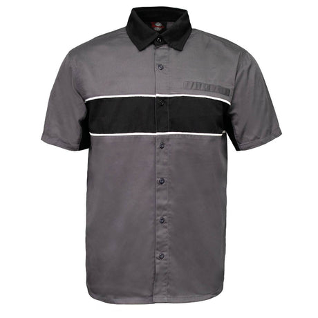Men's "Hardline" Multi/Color Mechanic Work Shirt - Cotton Button Up Shop Shirt - MDM11619