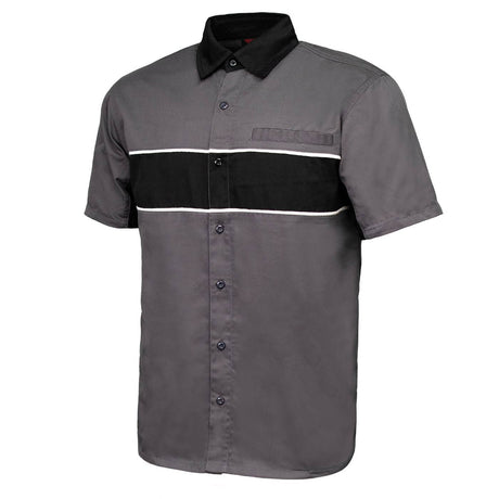 Men's "Hardline" Multi/Color Mechanic Work Shirt - Cotton Button Up Shop Shirt - MDM11619