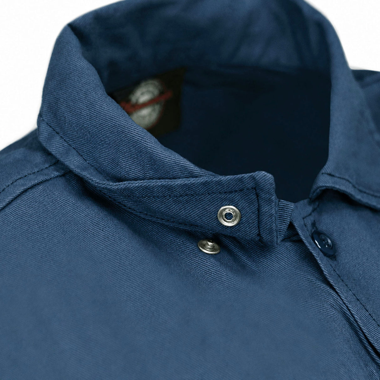 Men’s 'Pinstripe' Blue Short Sleeve Mechanic Work Shirt - MDM11620