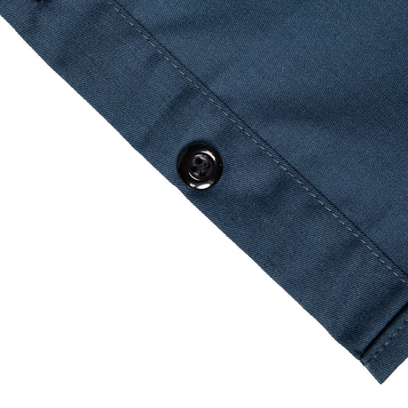 Men’s 'Double Down' Blue and Black Short Sleeve Mechanic Work Shirt - MDM11625