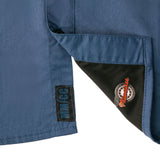 Men’s 'Double Down' Blue and Black Short Sleeve Mechanic Work Shirt - MDM11625