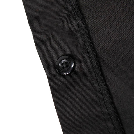 Men’s 'Double Down' Black and Blue Short Sleeve Mechanic Work Shirt - MDM11626