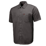 Men's "Steel Grey" Super Duty Classic Mechanic Button Up Shirt - 2 Chest Pockets - Microfiber Panel - MDM11628