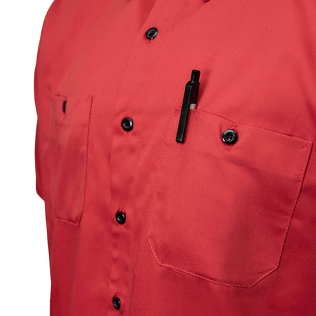 Milwaukee Motorcycle Clothing Co. Men's Super Duty Red Mechanic Shirt
