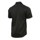 Milwaukee Leather MDM11669 Men’s Black Button-Up Heavy-Duty Work Shirt - Classic Mechanic Shirt w/ Pockets