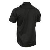 Milwaukee Leather MDM11669 Men’s Black Button-Up Heavy-Duty Work Shirt - Classic Mechanic Shirt w/ Pockets