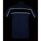 Milwaukee Leather MDM11671 Men’s Grey-Black Mechanic Work Shirt w/ Reflective Strip - Heavy-Duty Button-Up