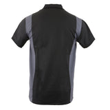 Milwaukee Leather MDM11674 Men’s Black-Grey Button-Up Heavy-Duty Work Shirt - Classic Mechanic Shirt w/ Pockets