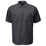 MMCC Men's Charcoal Super Duty Classic Mechanic Work Shirt - 2 Chest Pockets - Microfiber Panel - MDM11687