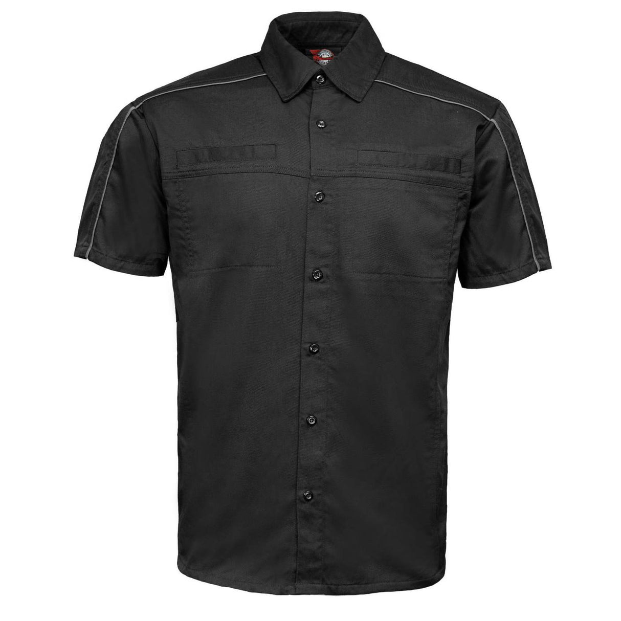 Men's "Slipstream" Classic Mechanic Garage Work Shirt - 100% Cotton w/ Microfiber Panel - MDM11689
